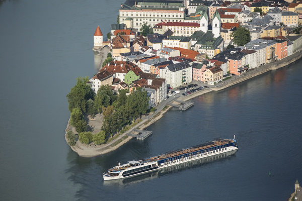 AmaPrima cruising in Passau, Germany - photo courtesy AmaWaterways