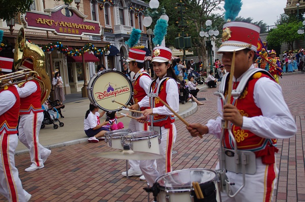 Hong Kong Disneyland Band with Famous Female Drummer
